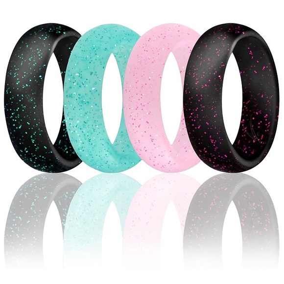 Jewelry Silicone Rubber Wedding Bands 4 Pack Poshmark
